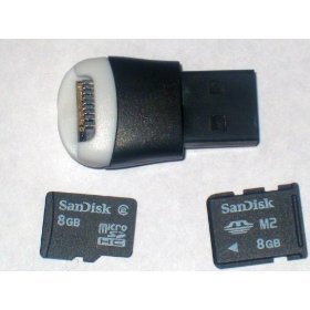 CTCstore MicroSD / MicroSDHC & Memory Stick Micro M2 USB 2.0 Card Reader (memory not included)