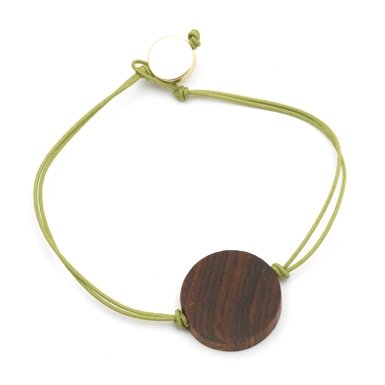 Wooden Bead Bracelet by Helena Rohner For Men (Khaki)||RF10F