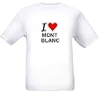 I LOVE MONT BLANC - Mountain-series - White T-shirt