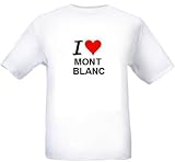 I LOVE MONT BLANC - Mountain-series - White T-shirt