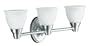 KOHLER K-11367-G Transitional Triple Light Sconce for Forte Faucet Line, Brushed Chrome
