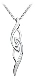 Kit Heath Heritage Sterling Silver Ladies 92H2SB Celtic Knotwork Pendant + 18 Chain