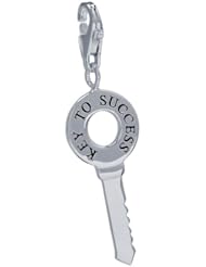 VINANI brand Germany 925 Sterling Silver Charm Pendant Key Inscription KEY TO SUCCESS HKT