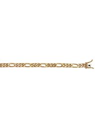 CleverEves 14Kt Yellow Gold Figaro 6.2mm Bracelet