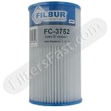 Filbur FC-3752 Antimicrobial Replacement Filter Cartridge for Intex B Version 59901W Pool and Spa Filter
