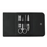 Aristocrat Stainless Steel Manicure Set with Black Leather Case - SHL-K-LMS4000