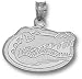 Florida Gators Gator Head 1/2 Charm - Sterling Silver Jewelry