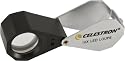 Celestron 44801 10x Mini LED Handheld Illuminated Magnifer Loupe (Silver)