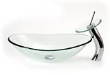 Bathroom Vessel Sink by Bath Authority - DLBG-01C in glass clear