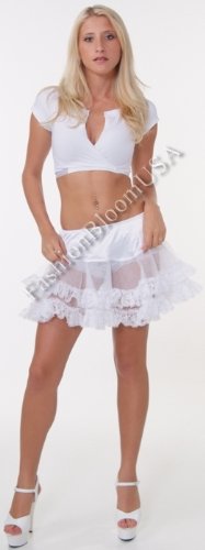 Plus Size Tulle Lace and Ruffles Petticoat