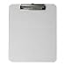 (Price/EA)Transparent Plastic Clipboard,Flat Clip,9