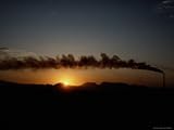 Stacks Belch Sulfur Dioxide into the Air at a Now Defunct Smelting Plant Photographic Poster Print, 24x18