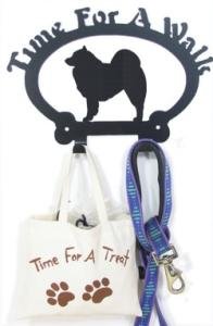 Dog Leash Hook - Samoyed (Time for a Walk)