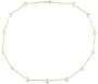 10K Yellow Gold 5.5-6mm White Cultured Freshwater Pearl Tin-Cup Necklace