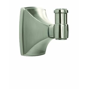 Amerock BH26502-G10 Clarendon Collection Robe Hook, Satin Nickel by 
