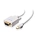Cable Matters Mini DisplayPort to VGA Cable (Mini DP to VGA Cable) in White 10 Feet - Thunderbolt and Thunderbolt 2 Port Compatible
