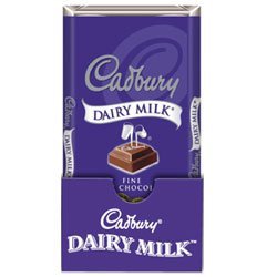 Cadburys Dairy Milk Candy Bar - 4 Oz  Bar, 24 ea by HERSHEY CHOCOLATES.