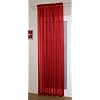 Matching Bedrooms Faux Silk Voile Net Slot Top / Rod Pocket Curtain Panel Red 59 x 90 Inches