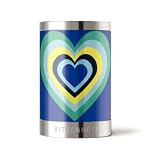 Wine Bottle Stopper, Tipsy, Purple Hearts, Stainless Steel Bottle Stopper w Designer Art in Gift Box