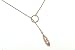 Sterling Silver Lariat with Cubic Zirconia