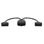 OBDII Splitter Y Cable, J1962M to 2-J1962F, 1ft (145802)