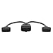 OBDII Splitter Y Cable, J1962M to 2-J1962F, 1ft (145802)
