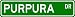 PURPURA Street Sign ~ Personalized Family Lastname Sign ~ Gameroom, Basement, Garage Sign **