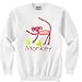 Child Art Monkey T-Shirt Dark Sweatshirt