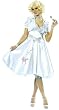 Blue Hop Diva 50's Adult Costume