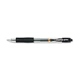IMAGE OF Pilot : G2 Retractable Gel Ink Roller Ball Pen, Clear Barrel, Black Ink, Extra Fine Pt -:- Sold as 2 Packs of - 12 - / - Total of 24 Each