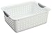 Sterilite 12-Pack Medium Ultra Basket, Open Top Plastic Storage Organizer, White - Classic Baskets for Organizing Countertops, Pantry Shelves, Kitchen Cabinets, Laundry Rooms or Home Offices