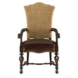 Stanley Furniture Grand Continental Padrona Upholstered Arm Chair in Antiqu ....