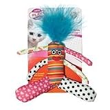 3 PACK CAT CRINKLE N RATTLE FLOPPY FRED