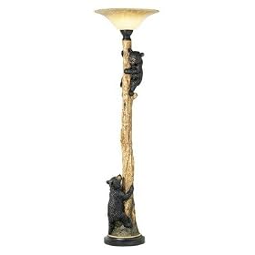 Climbing Bears Torchiere Floor Lamp: Home Improvement
