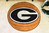 Univ of Georgia - G logo on Ball Basketball 29 Round Floor Mat (Rug) - Georgia Bulldogs