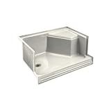 KOHLER K-9496-96 Memoirs 60-Inch Shower Receptor, Biscuit