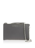 Armani Bolso asa al hombro Saffiano (Gris)