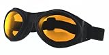 Bobster Bugeye Goggles,Black Frame/Amber Lens,one size