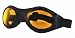 Bobster Bugeye Goggles,Black Frame/Amber Lens,one size