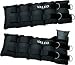 Valeo 20 Lb. Adjustable Ankle/wrist Weights, Black, Pair Pair Removable Weight Packs for Adjustment From 4 Lbs. - 20 Lbs.