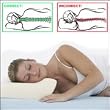 Orthopedic Neck Support Pillow Treated With Bamboo Charcoal, Large + 1 Extra Free Cotton Pillow Case