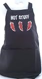 Image of Hot Chilli Novelty Cooking apron Choose Red or Black, Black