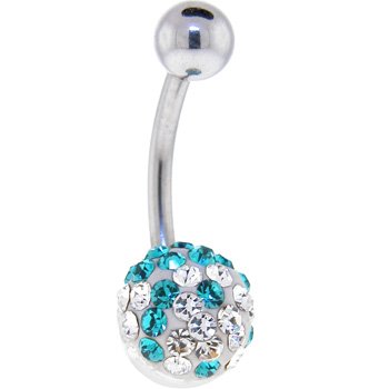 Cubic Zirconia Belly Ring
