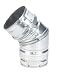 Pellet Stove Elbow, 45 Degree 3
