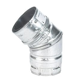 Pellet Stove Elbow, 45 Degree 3"