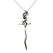 Fairy Sword Sterling Silver Pendant Necklace
