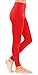 Red Seamless Leggings Full Length
