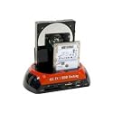 DOUBLE DOCKING STATION /// SATA I ou II ET IDE /// vers eSATA et/ou USB 2.0 - Utilisez les disques durs IDE 2.5, IDE 3.5, SATA 2.5 et 3.5 comme de simples clés USB ! AVEC FONCTION BACKUP