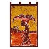 Review Novica  / Batik wall hanging, 'Fish Merchant'