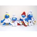 9" SMURF BABY SMURFETTE PAPA PLUSH SOFT TOYS TEDDY SMURFS SET OF 4